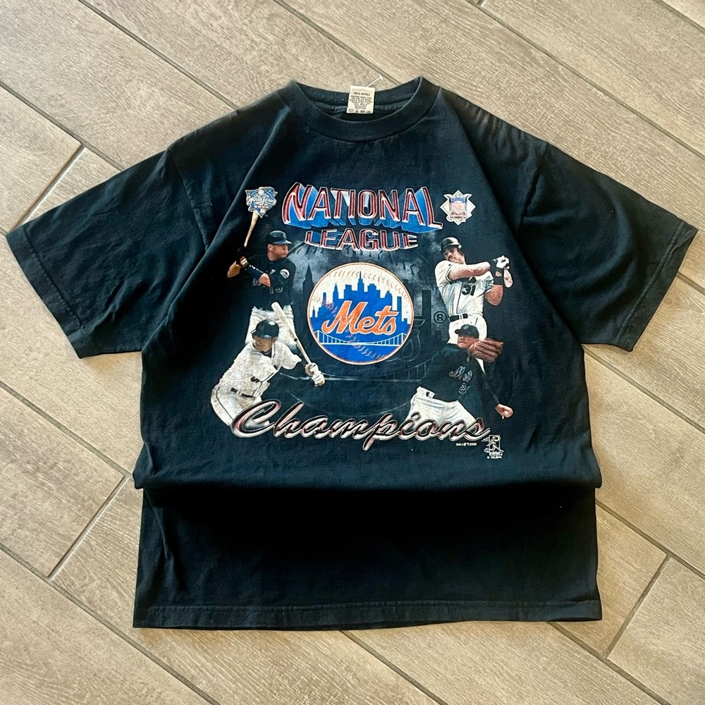 Vintage 2000 Mets National League Champions T-shirt size L